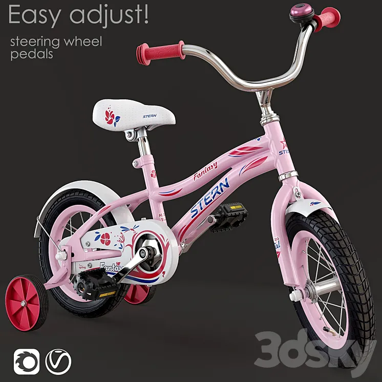 Children bicycle. STERN 3DS Max