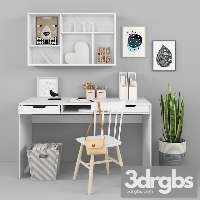 Children Desk And Decor 13 3dsmax Download