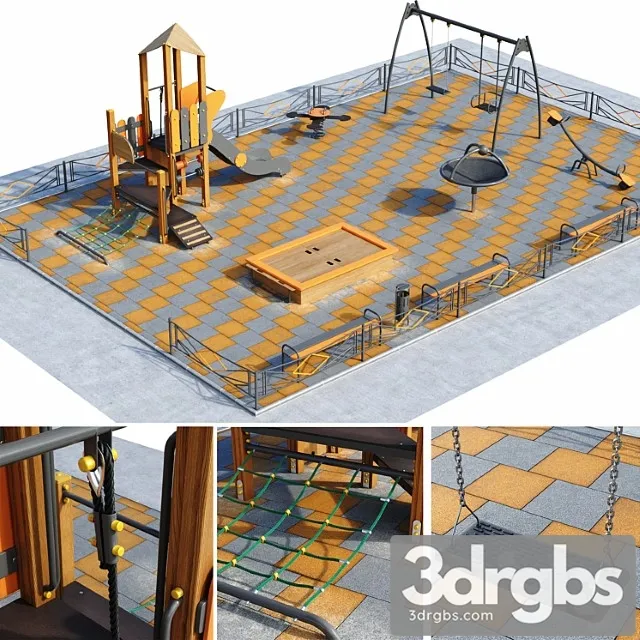 Children playground 14 3dsmax Download