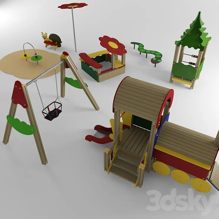 Children playground 3DS Max