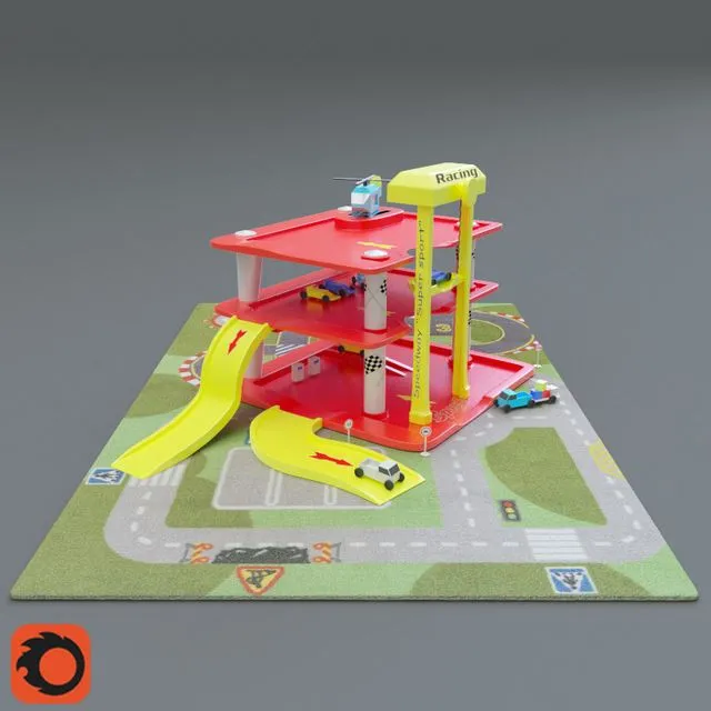 Children race track 3dsMax Model