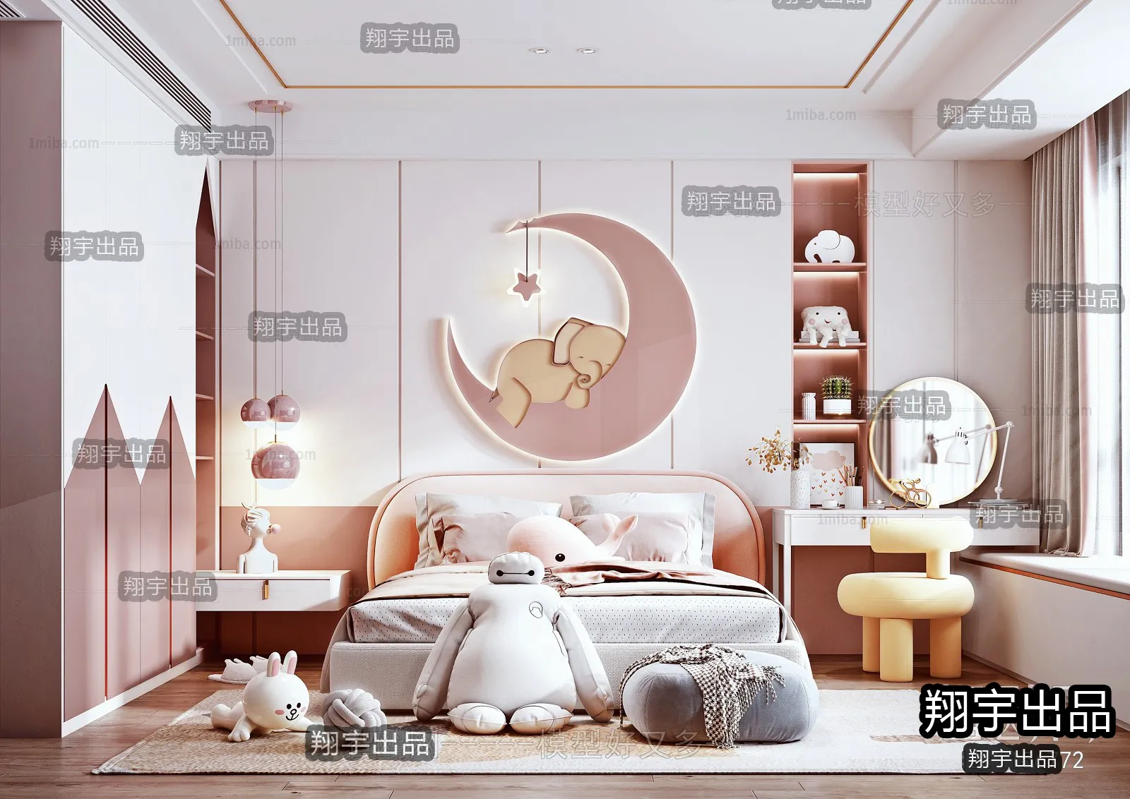 Children Room 3D Interior Scene – 3D Models – 006