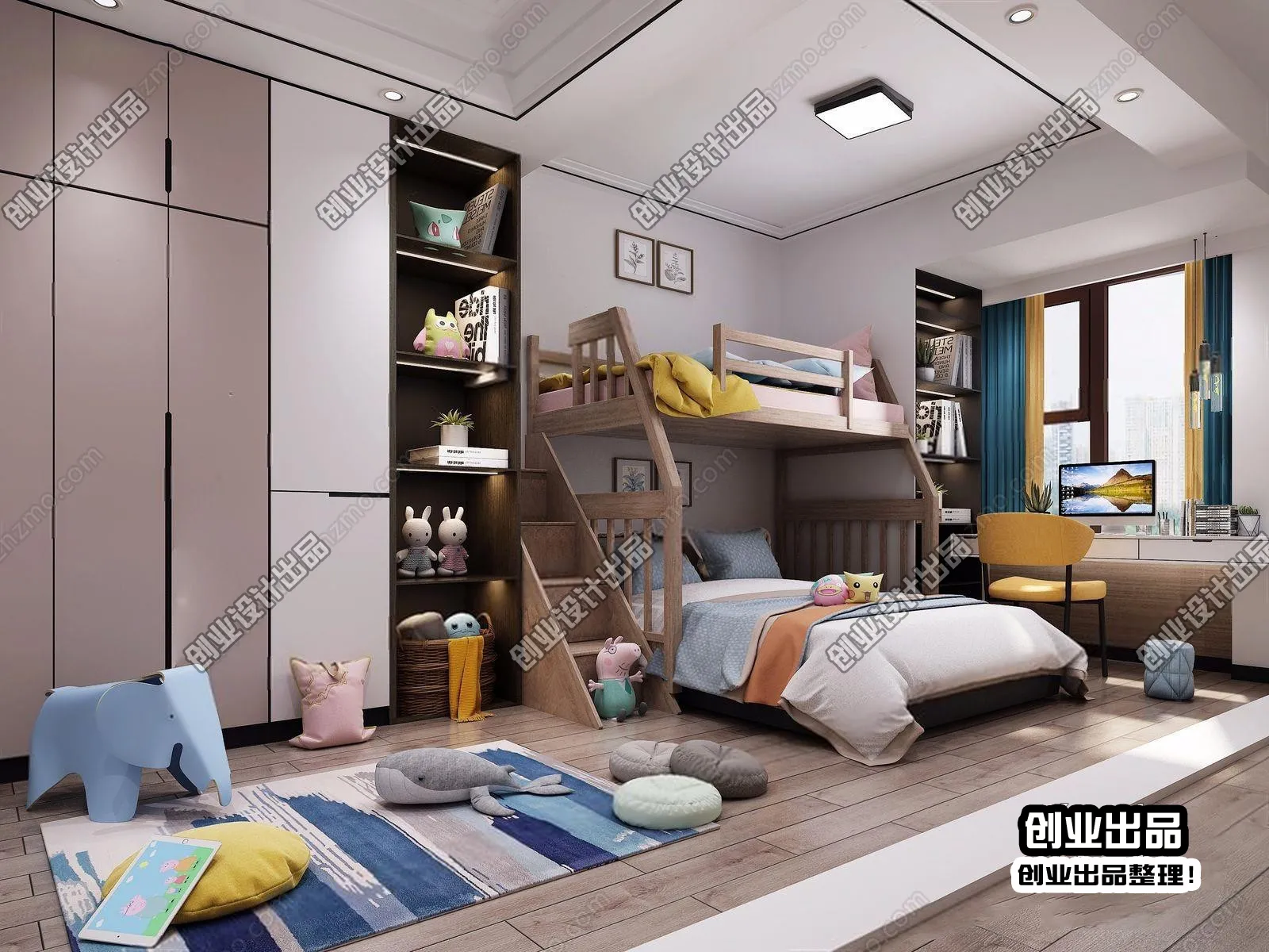 Children Room 3D Interior Scene – 3D Models – 009