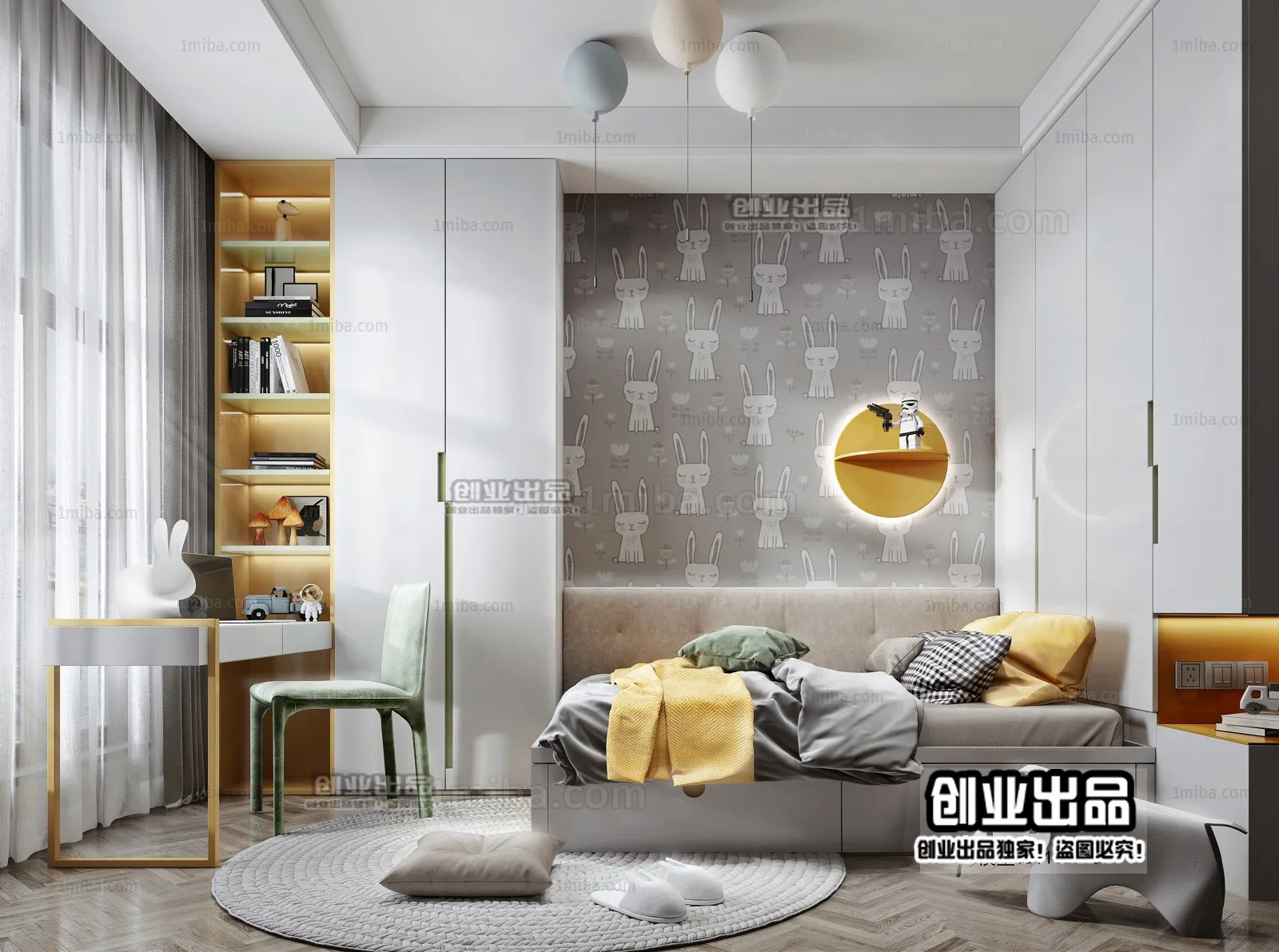 Children Room 3D Interior Scene – 3D Models – 027