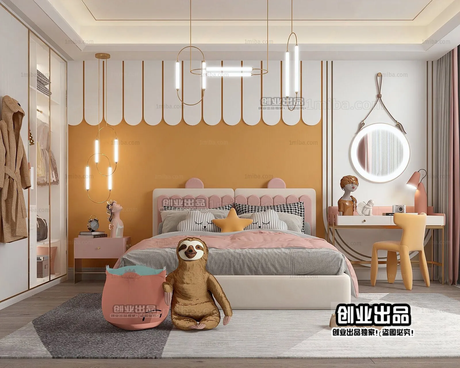 Children Room 3D Interior Scene – 3D Models – 028