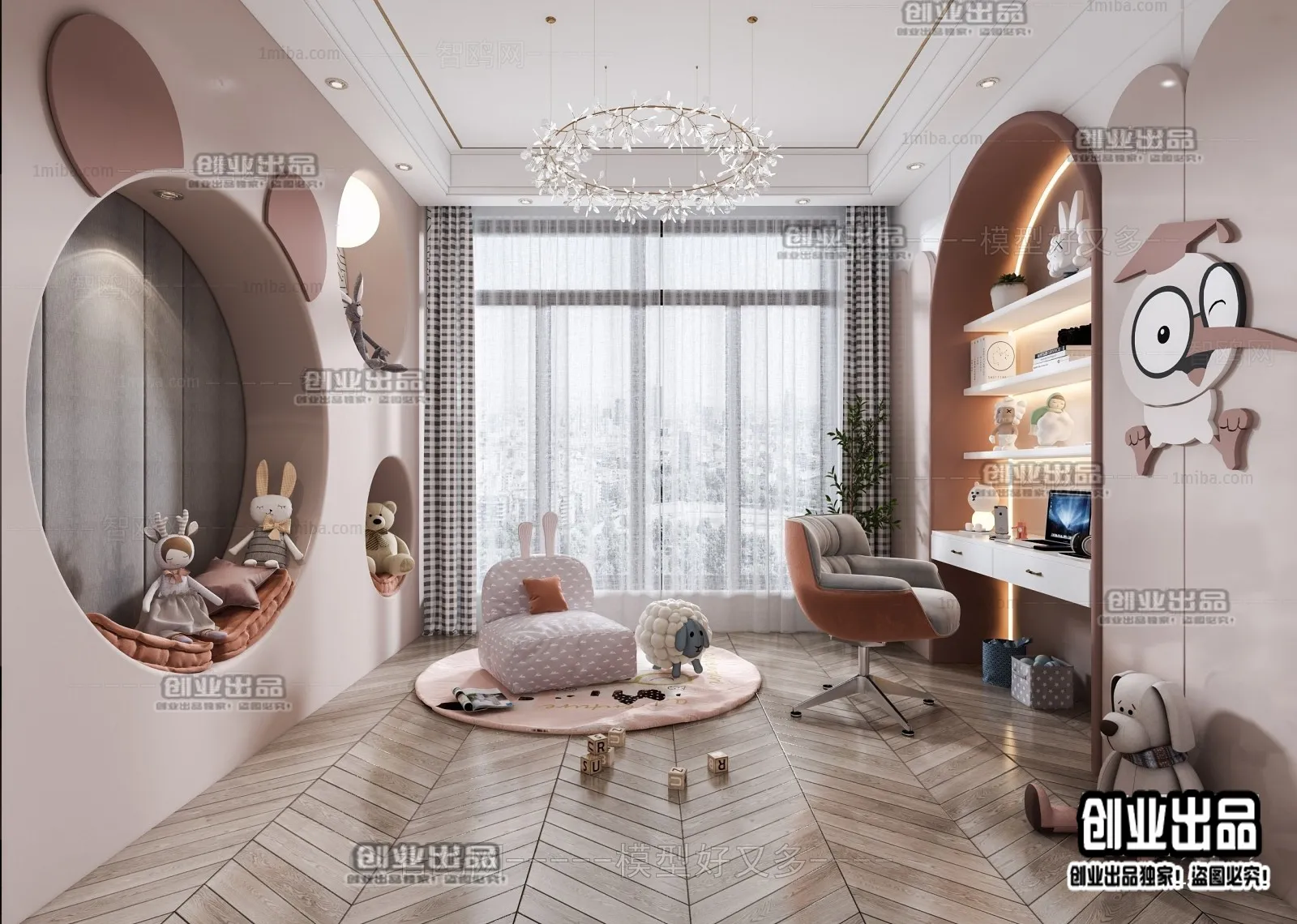 Children Room 3D Interior Scene – 3D Models – 031