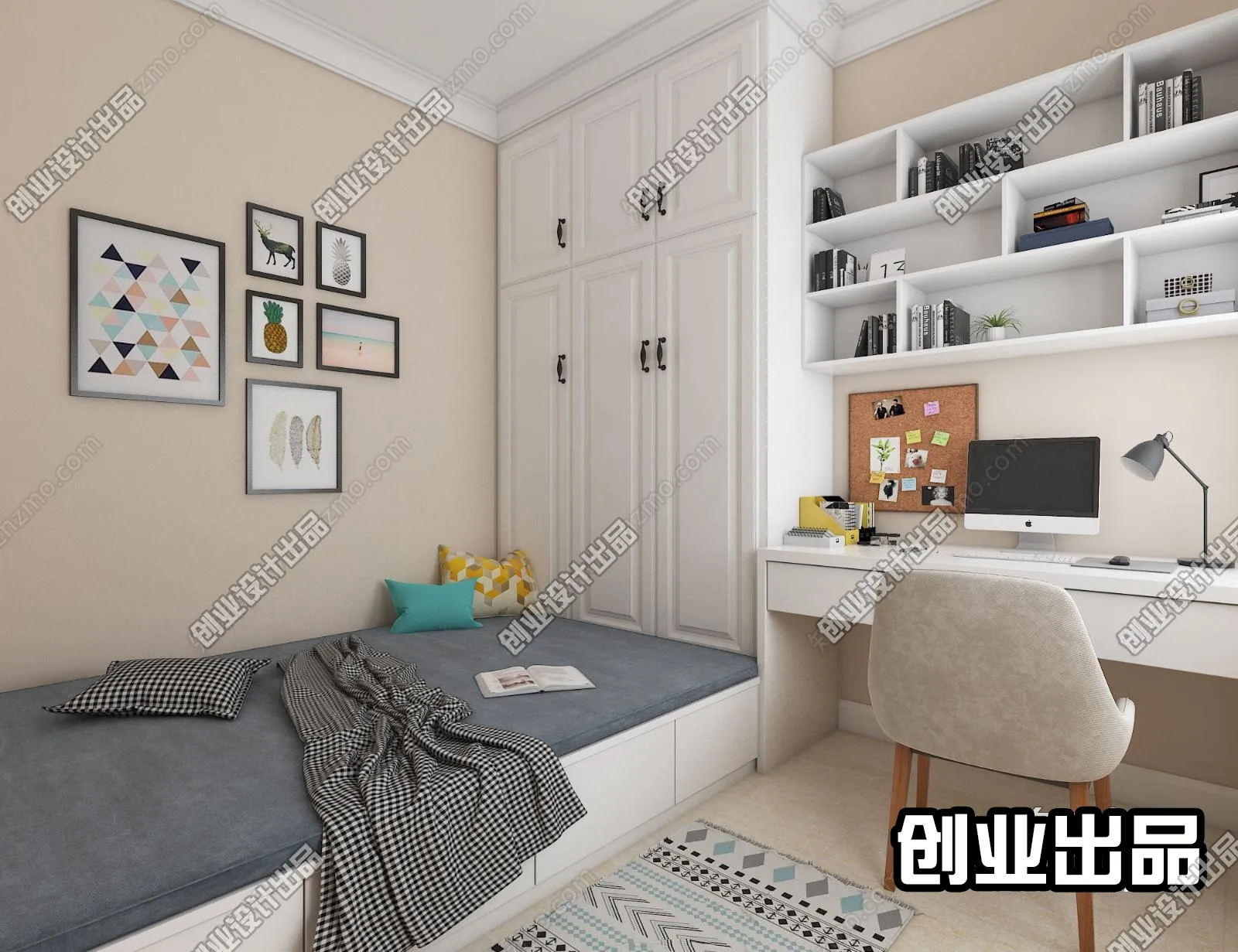 Children Room 3D Interior Scene – 3D Models – 065