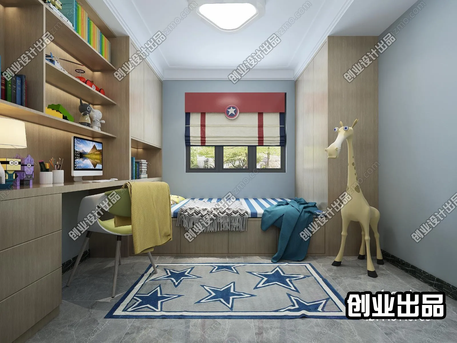 Children Room 3D Interior Scene – 3D Models – 066