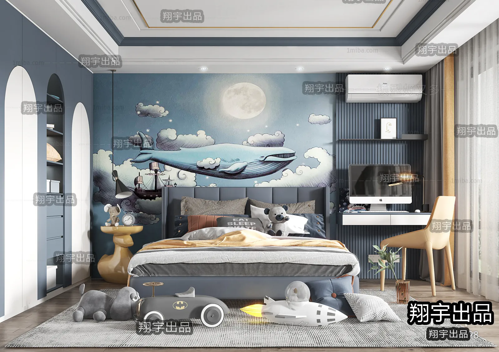 Children Room 3D Interior Scene – 3D Models – 068