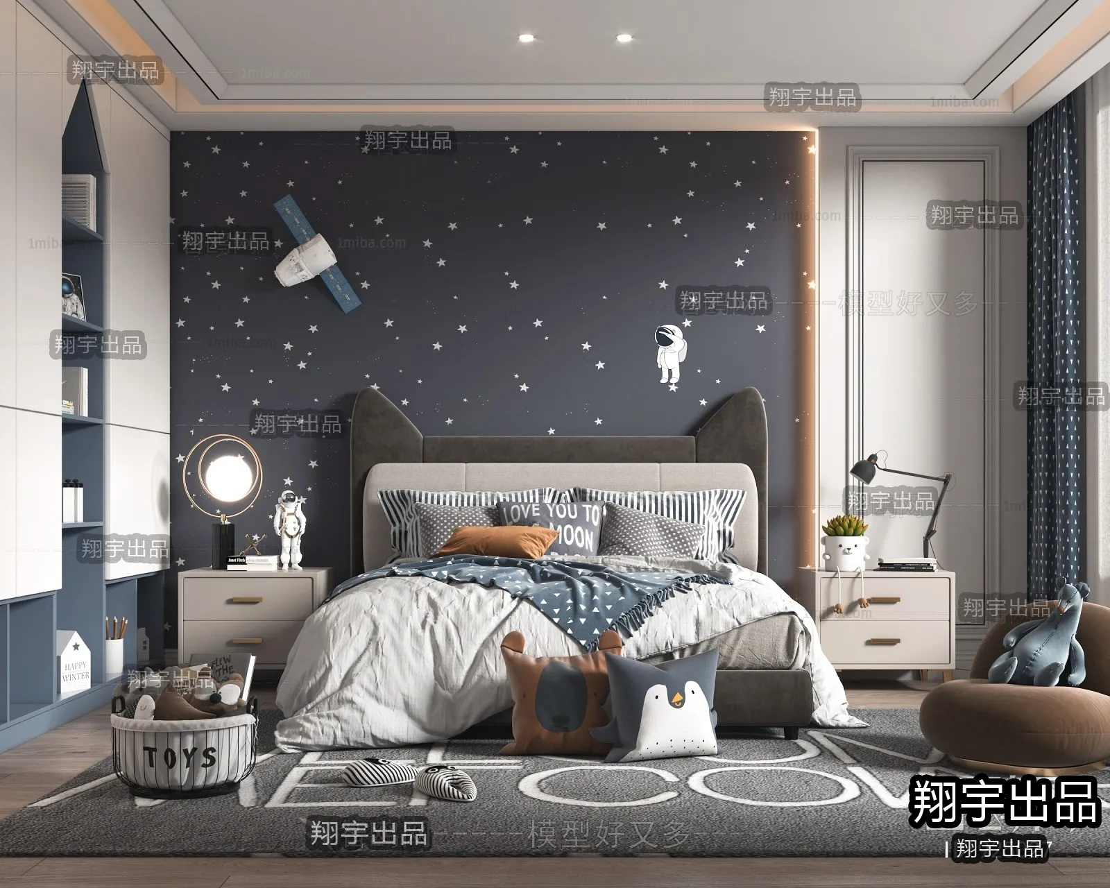 Children Room 3D Interior Scene – 3D Models – 079