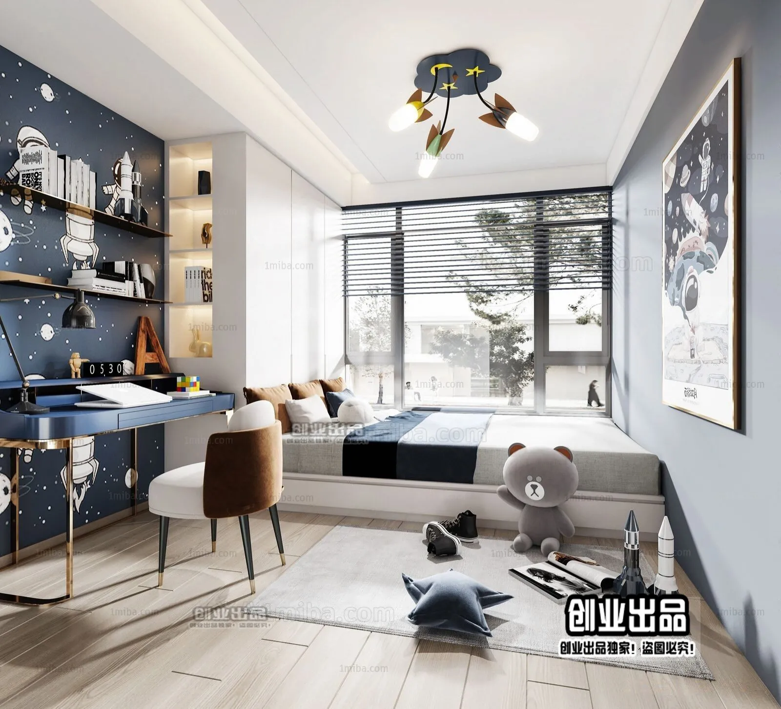 Children Room 3D Interior Scene – 3D Models – 087