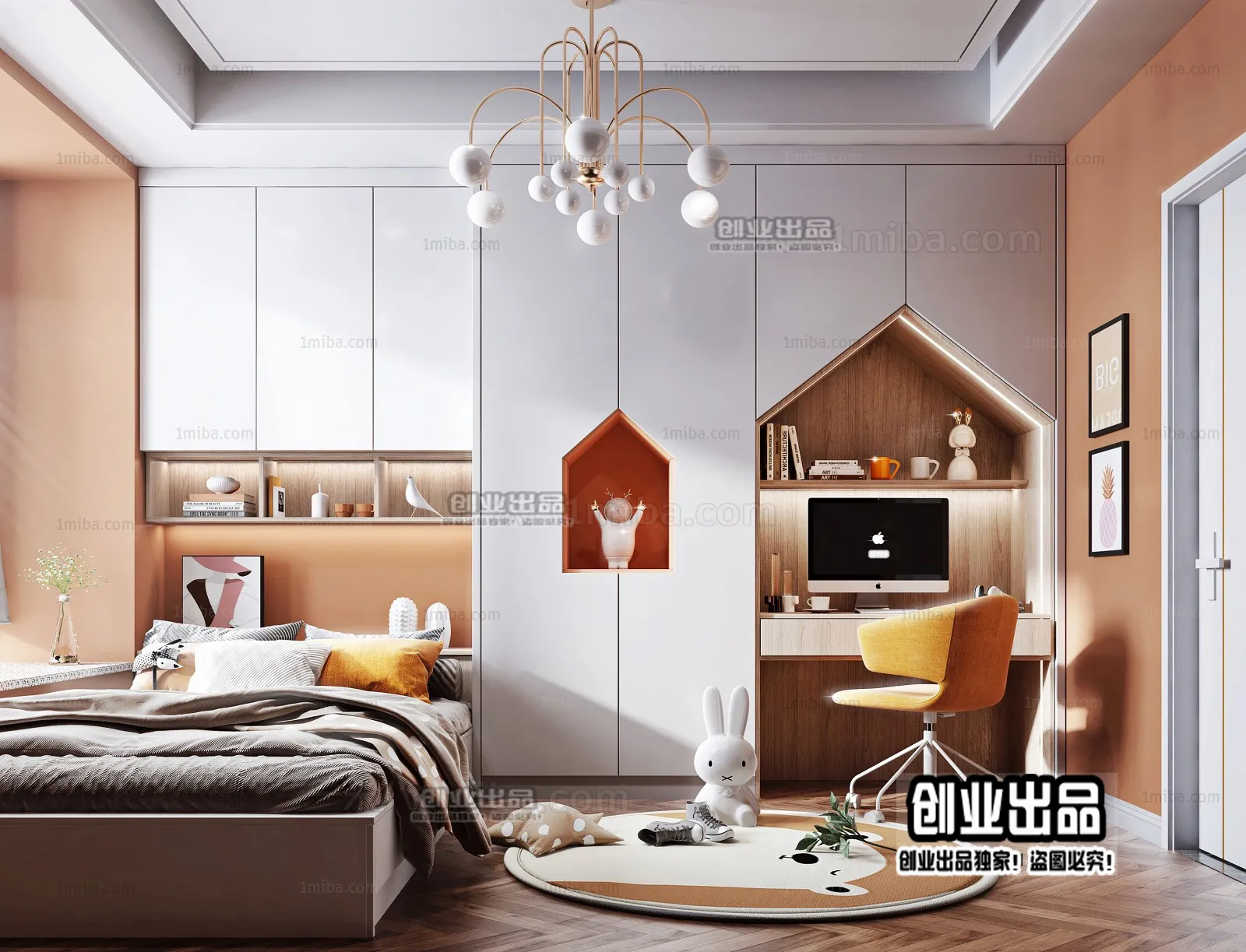 Children Room 3D Interior Scene – 3D Models – 091