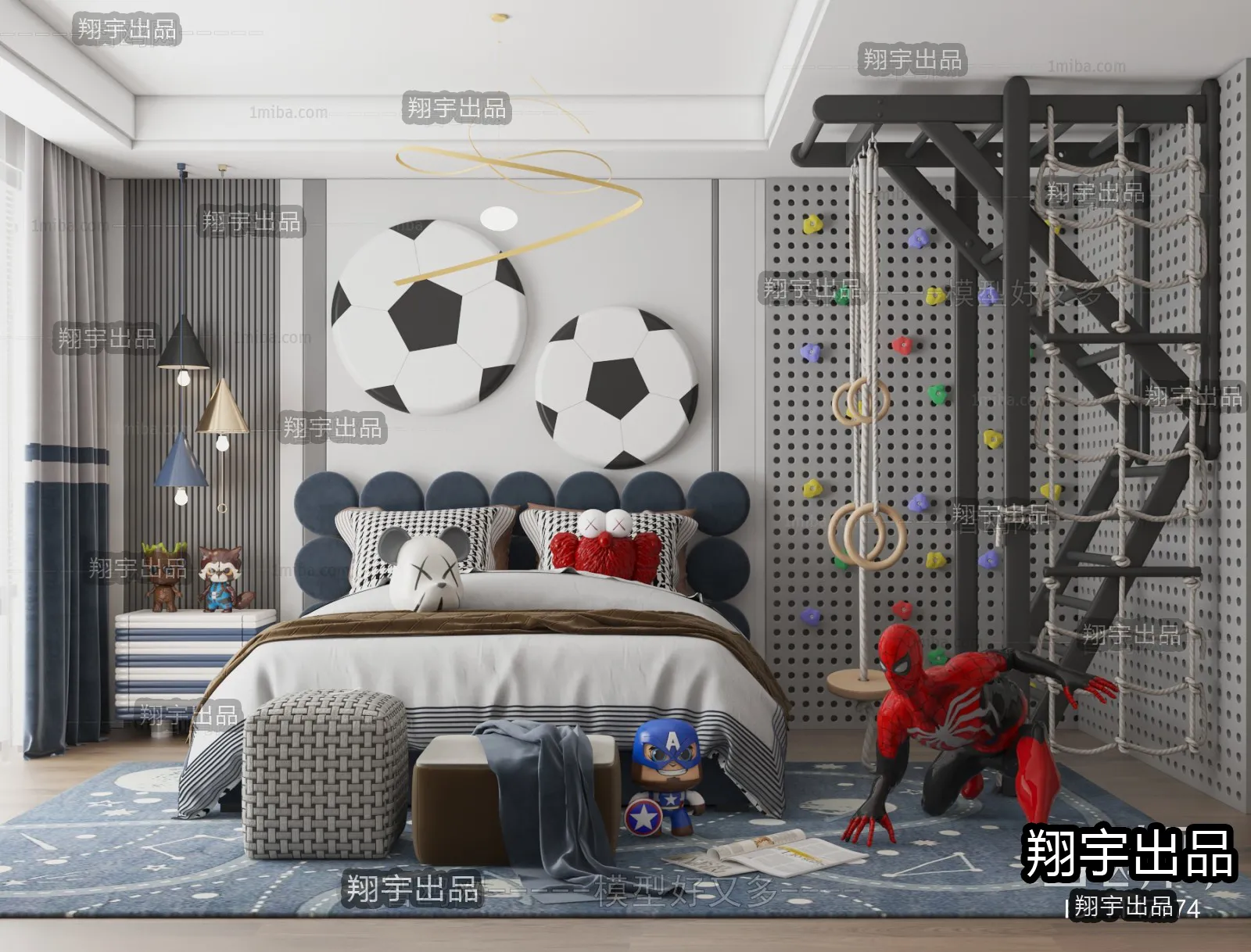 Children Room 3D Interior Scene – 3D Models – 146