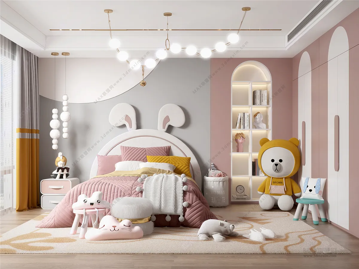 Children Room 3D Interior Scene – 3D Models – 151