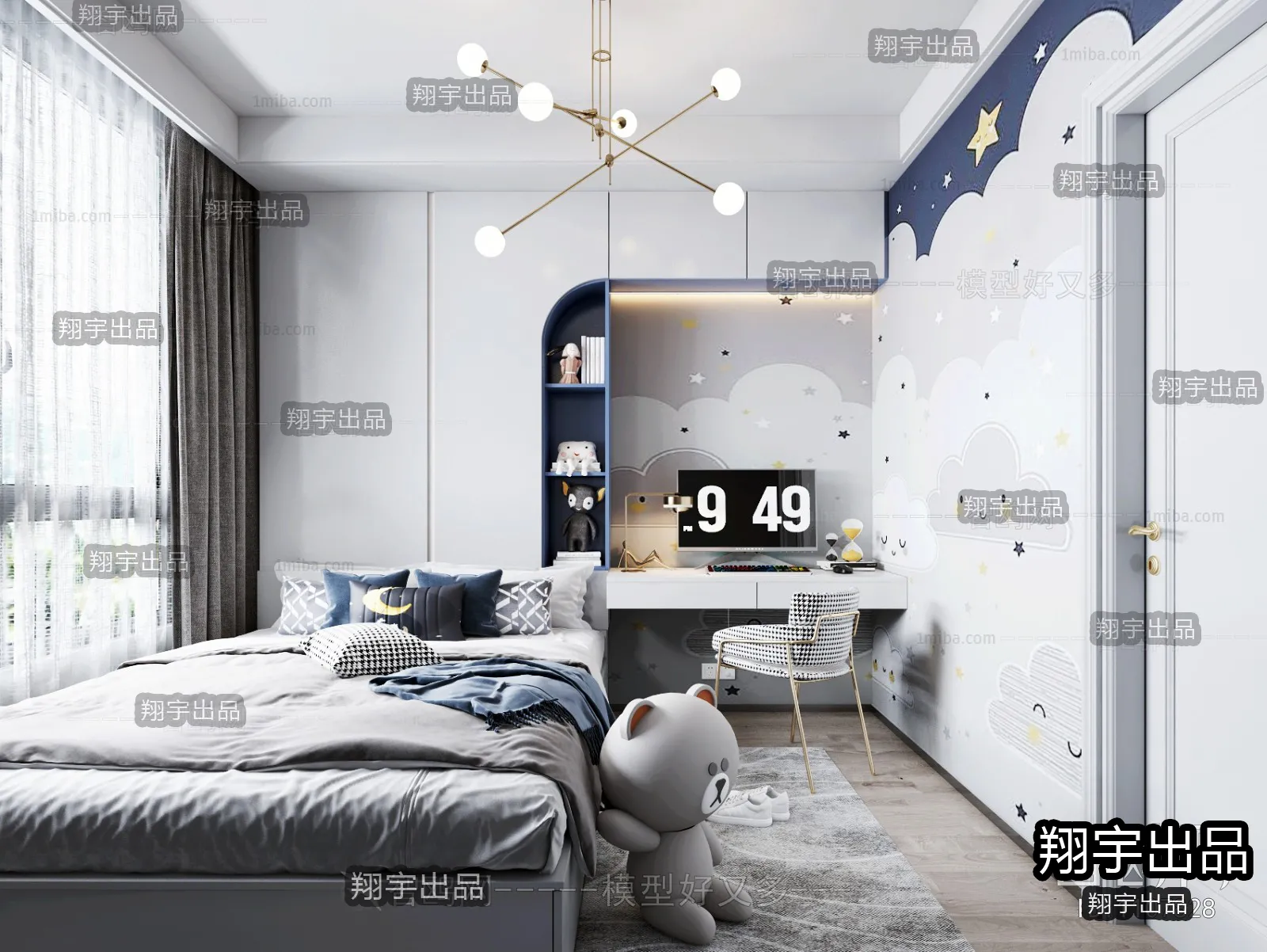 Children Room 3D Interior Scene – 3D Models – 157