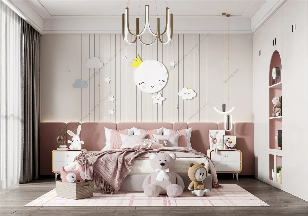 Children Room 3D Interior Scene – 3D Models – 160