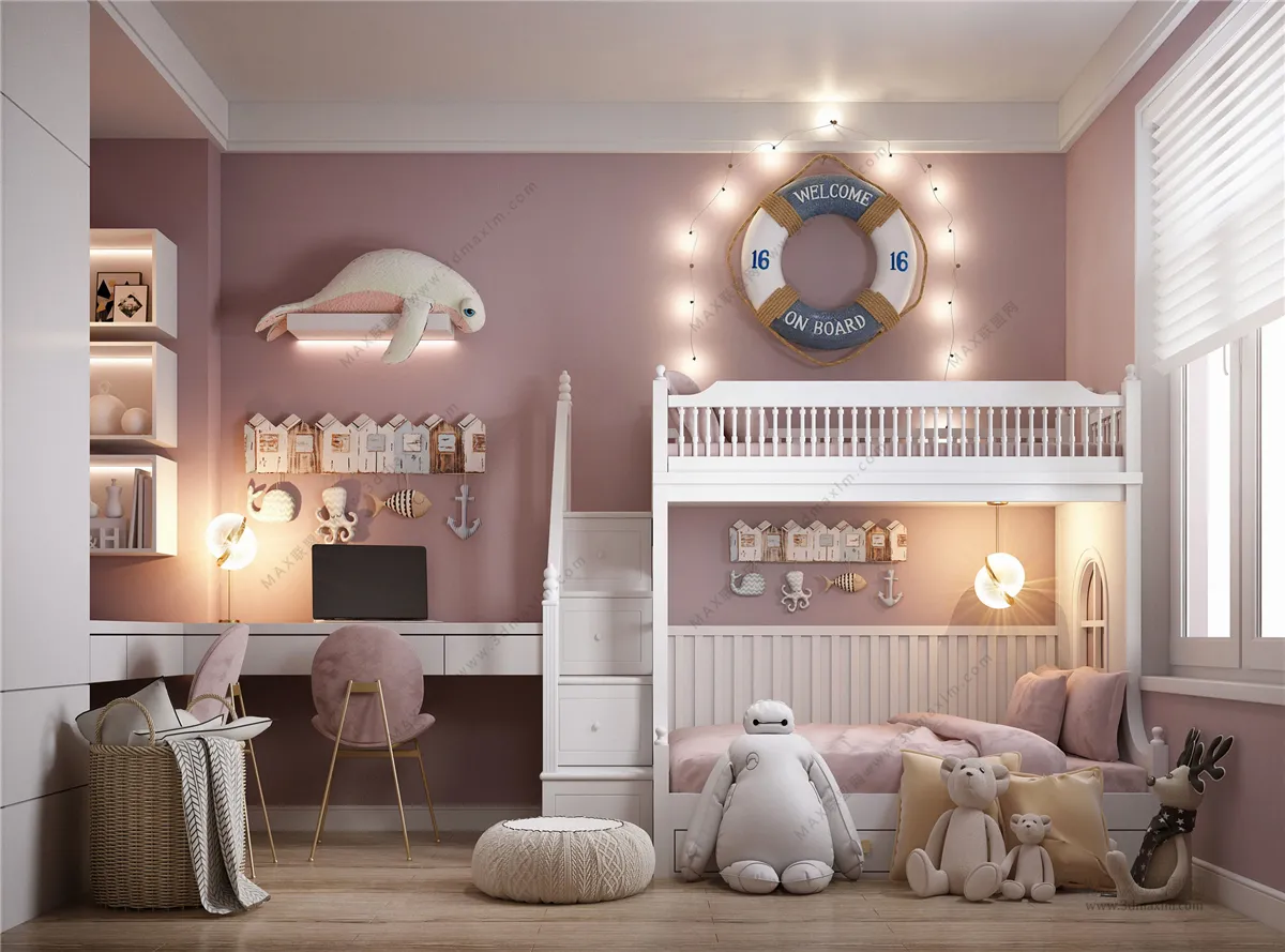 Children Room 3D Interior Scene – 3D Models – 162