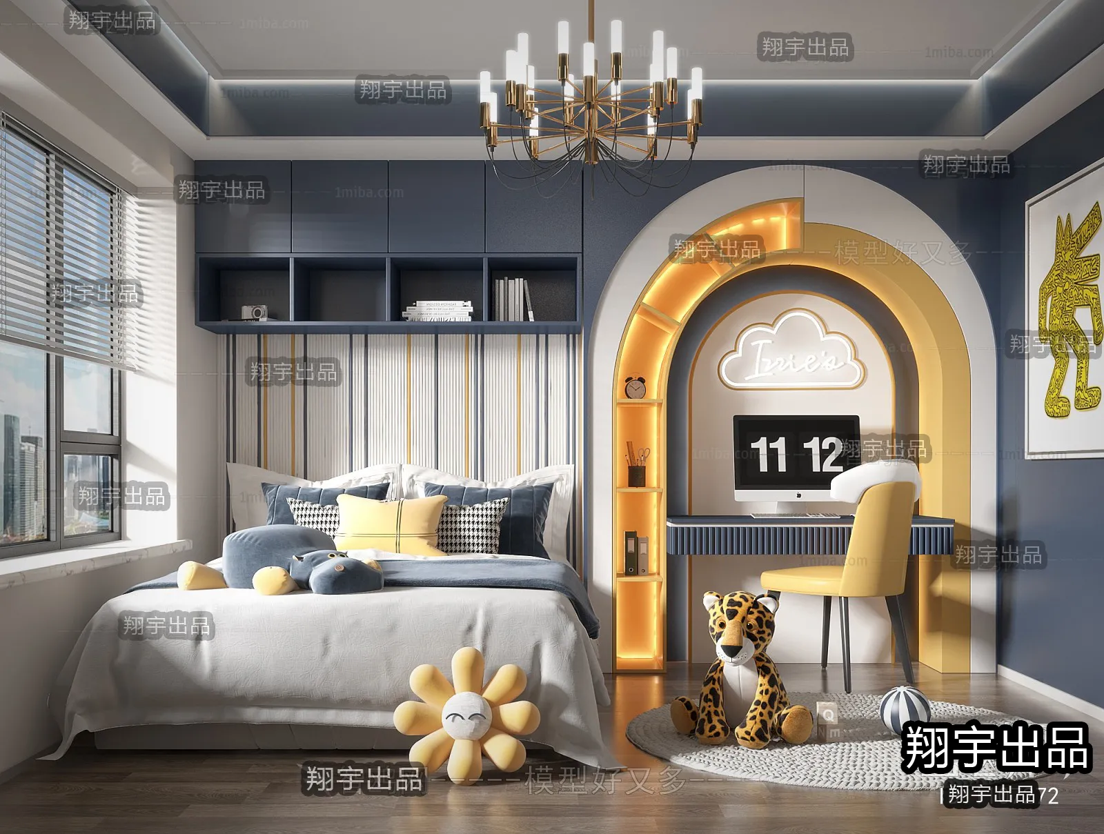 Children Room 3D Interior Scene – 3D Models – 184