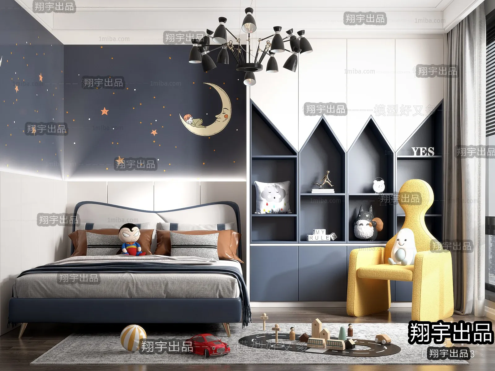 Children Room 3D Interior Scene – 3D Models – 185