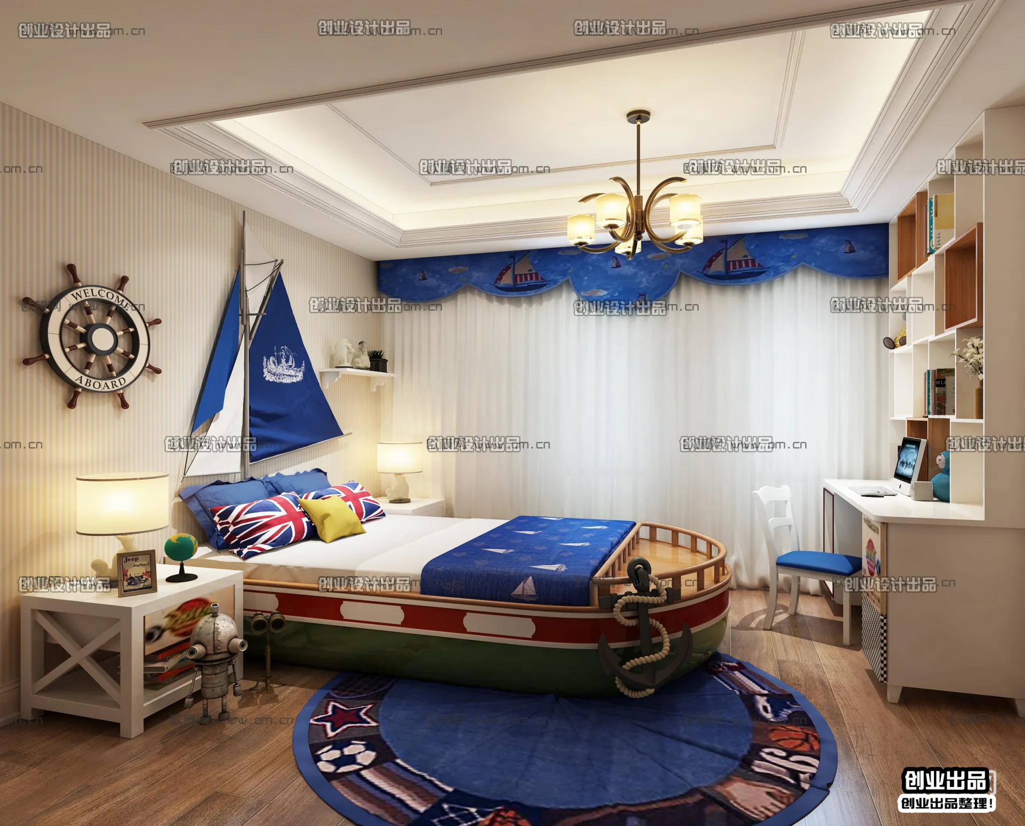 Children Room 3D Interior Scene – 3D Models – 191