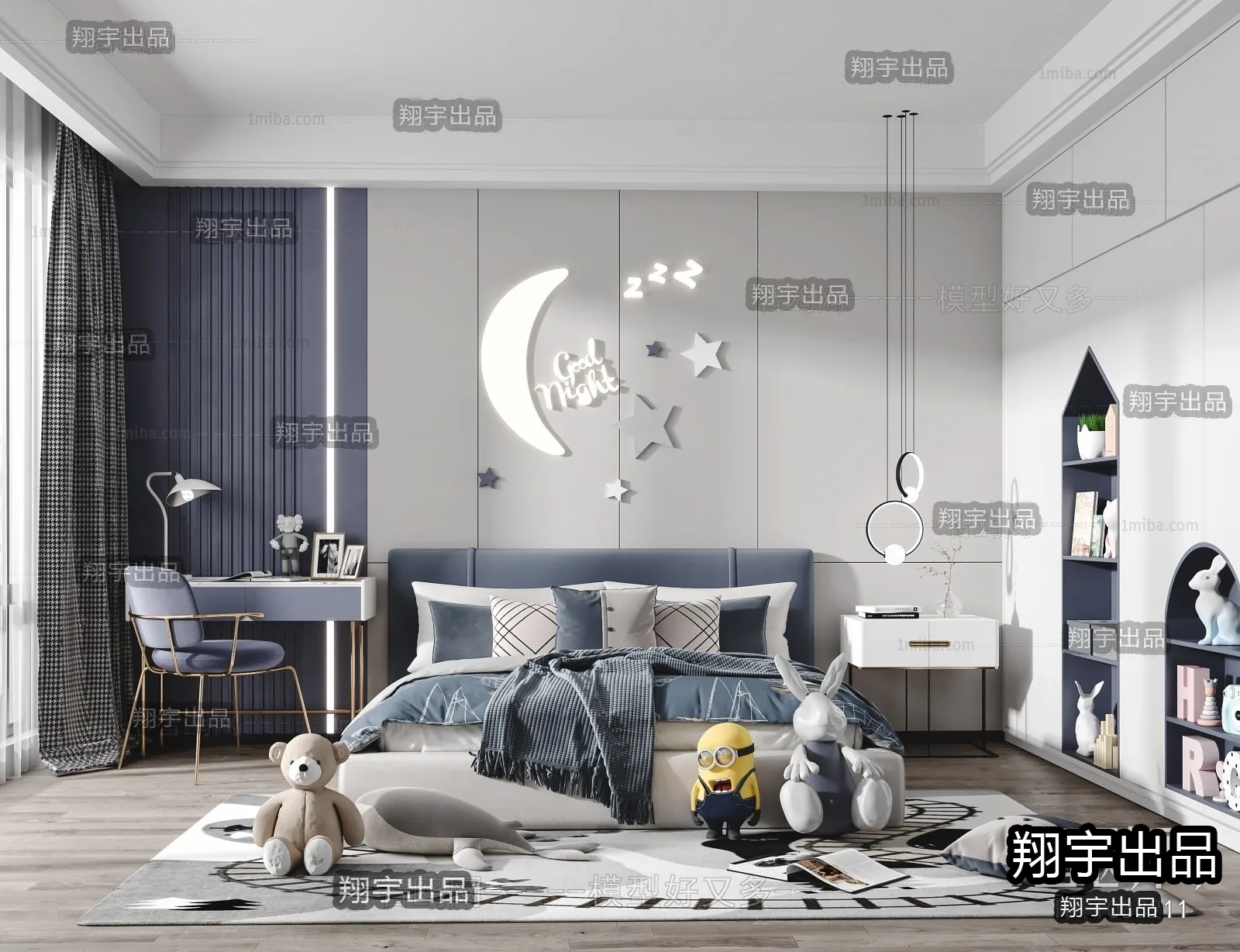 Children Room 3D Interior Scene – 3D Models – 198