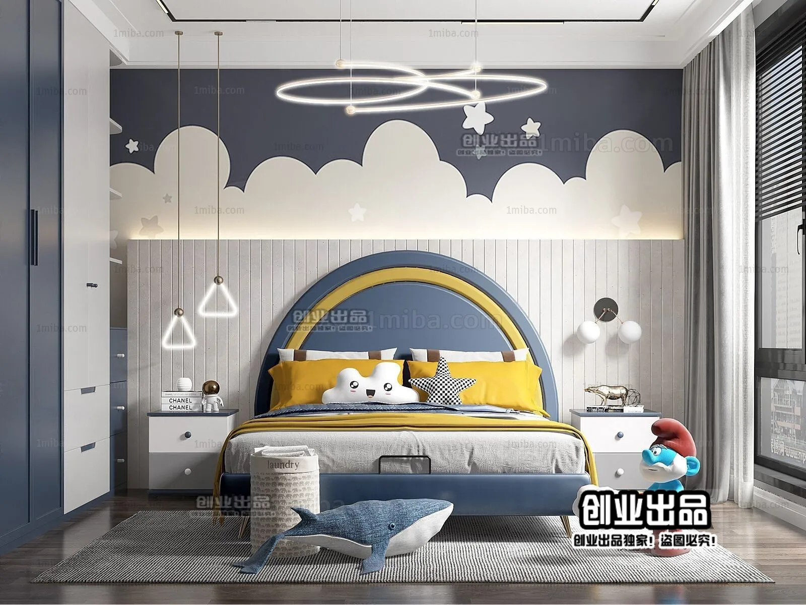 Children Room 3D Interior Scene – 3D Models – 201