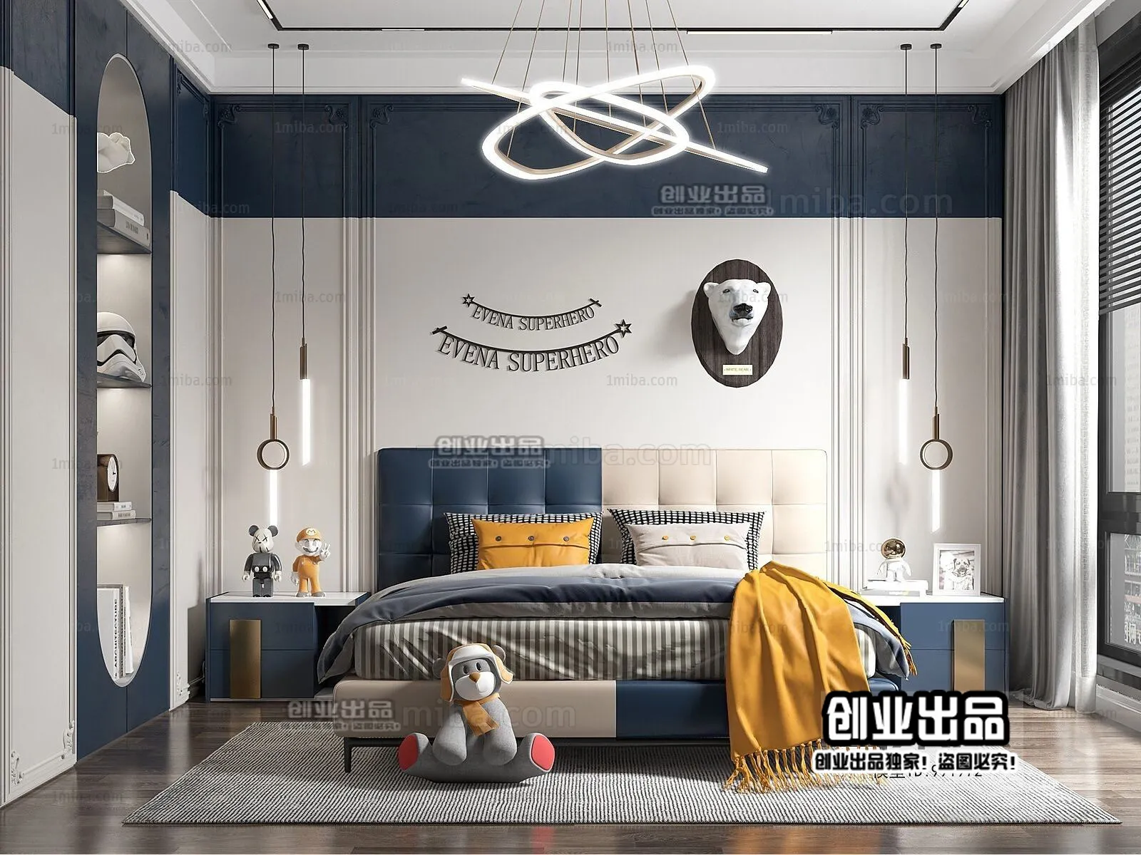 Children Room 3D Interior Scene – 3D Models – 202