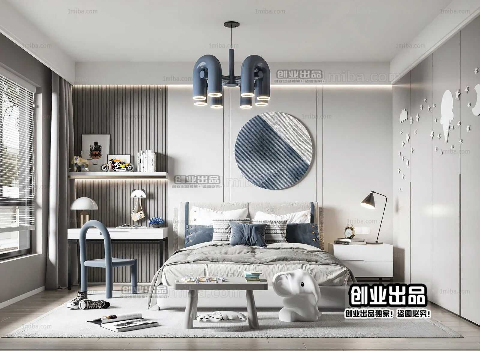 Children Room 3D Interior Scene – 3D Models – 212