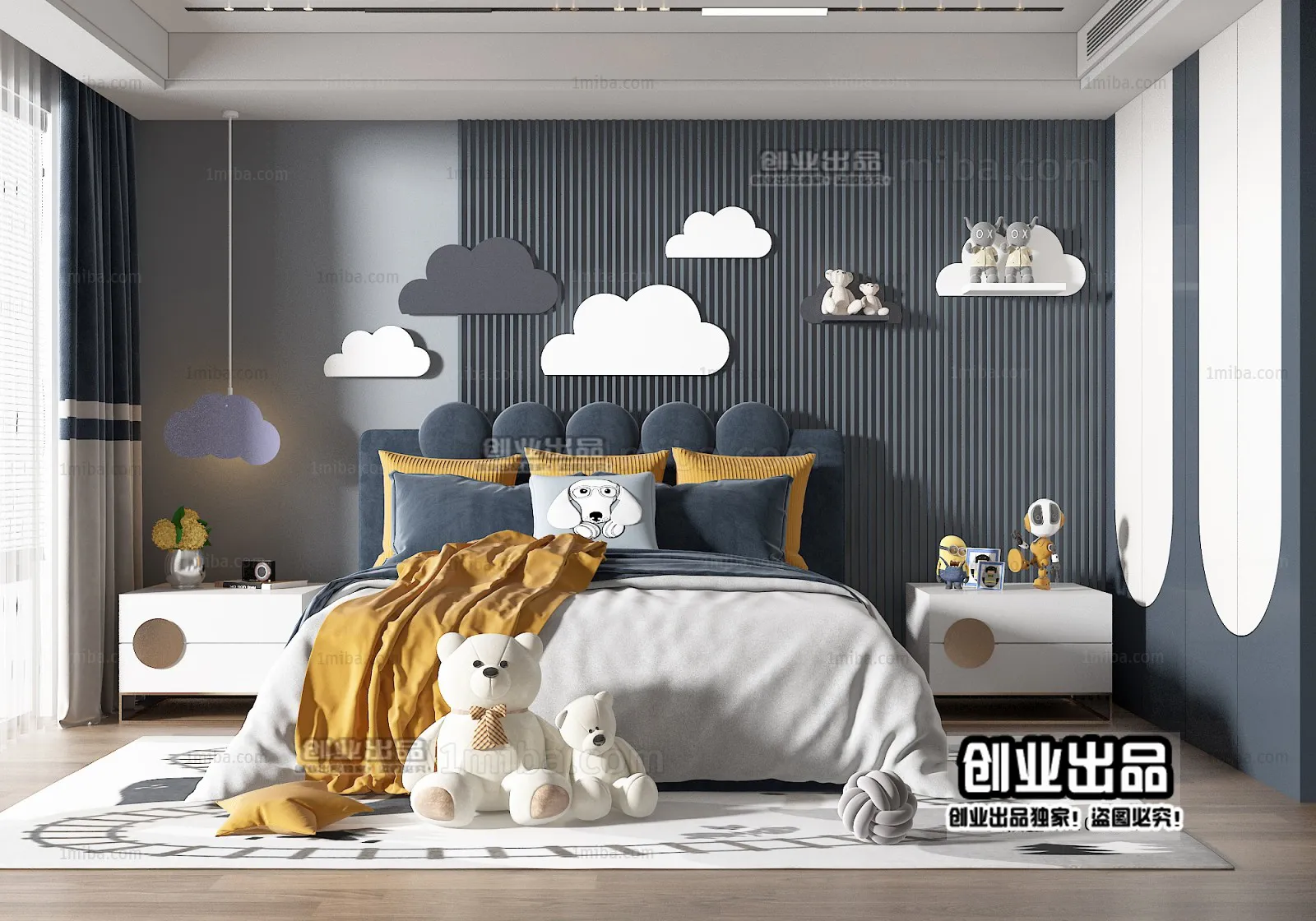 Children Room 3D Interior Scene – 3D Models – 213