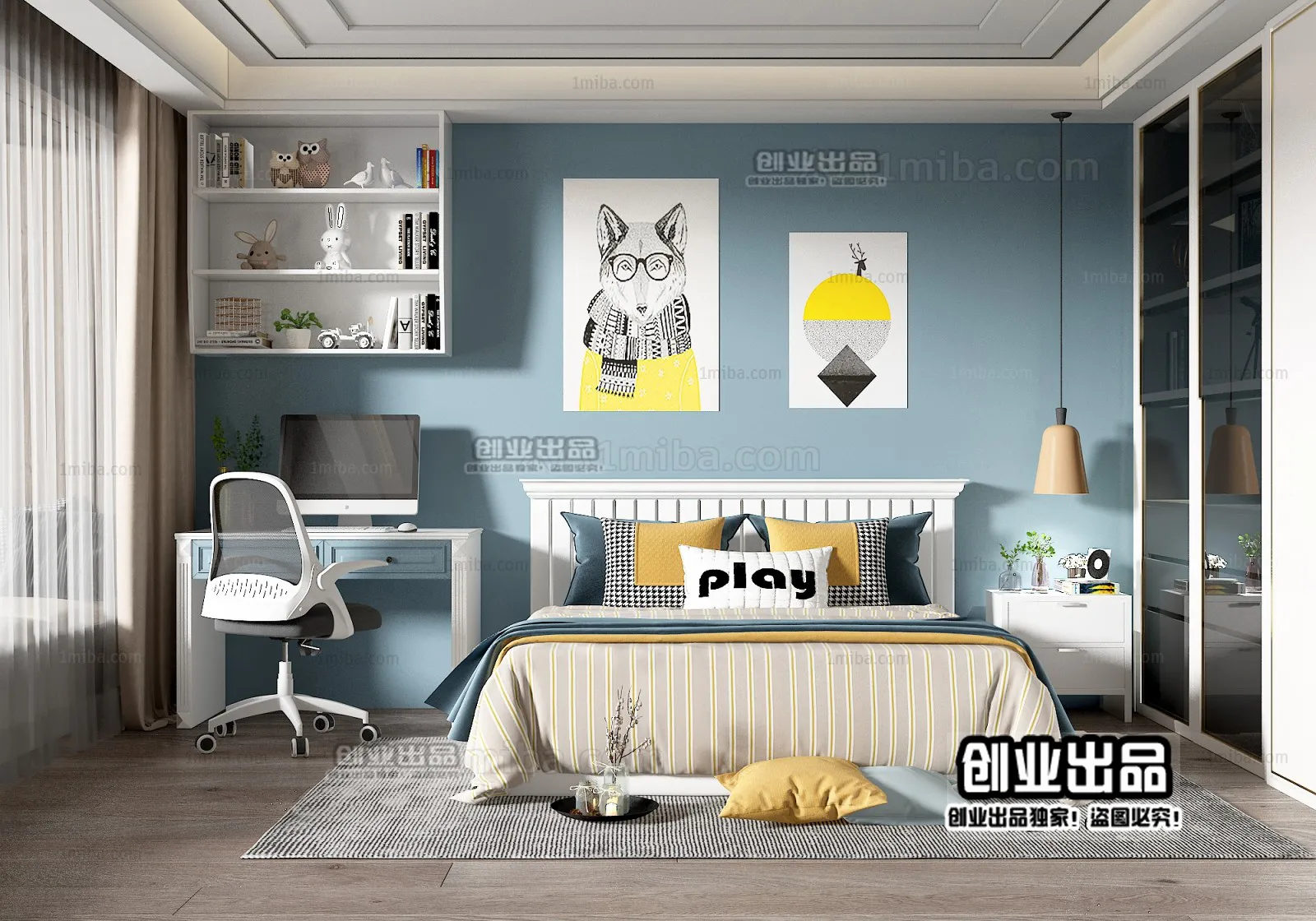 Children Room 3D Interior Scene – 3D Models – 217