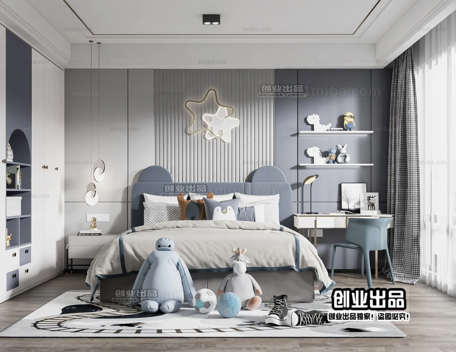 Children Room 3D Interior Scene – 3D Models – 221