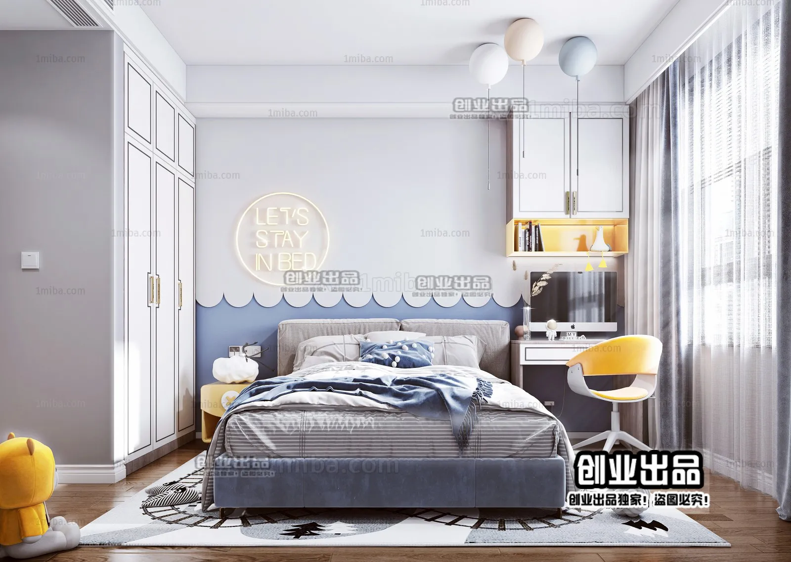 Children Room 3D Interior Scene – 3D Models – 224