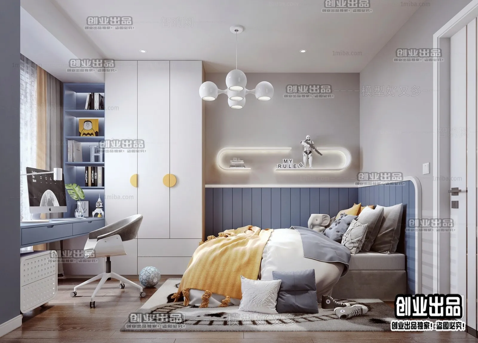 Children Room 3D Interior Scene – 3D Models – 229