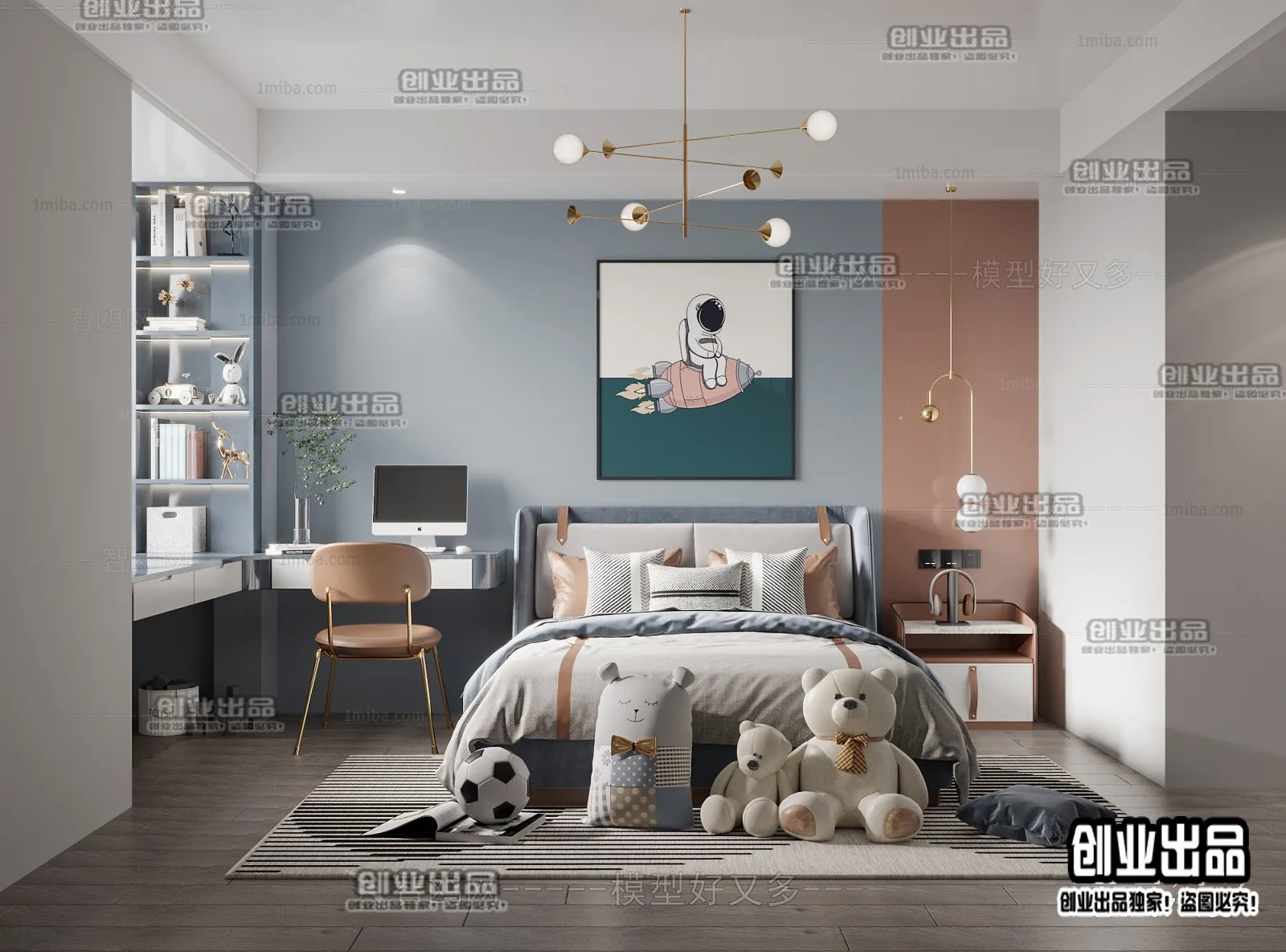 Children Room 3D Interior Scene – 3D Models – 237