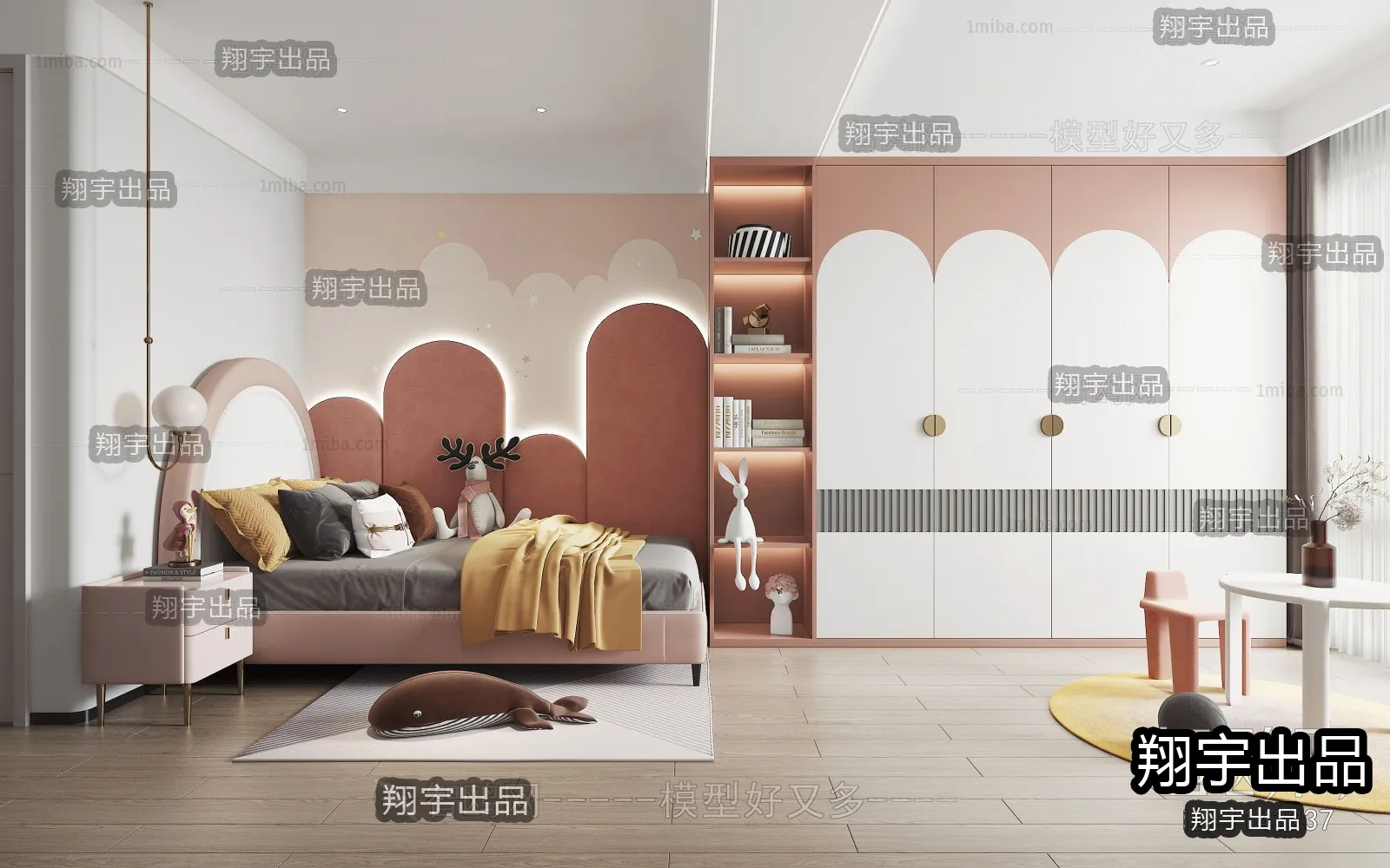 Children Room 3D Interior Scene – 3D Models – 238