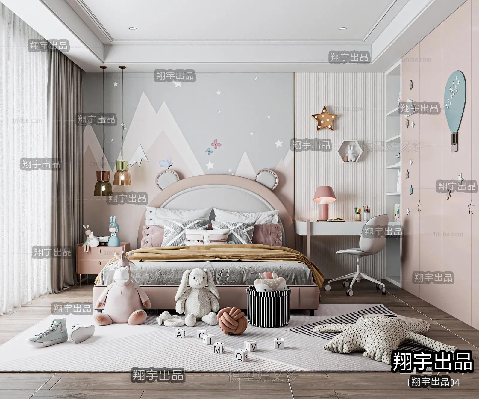 Children Room 3D Interior Scene – 3D Models – 244