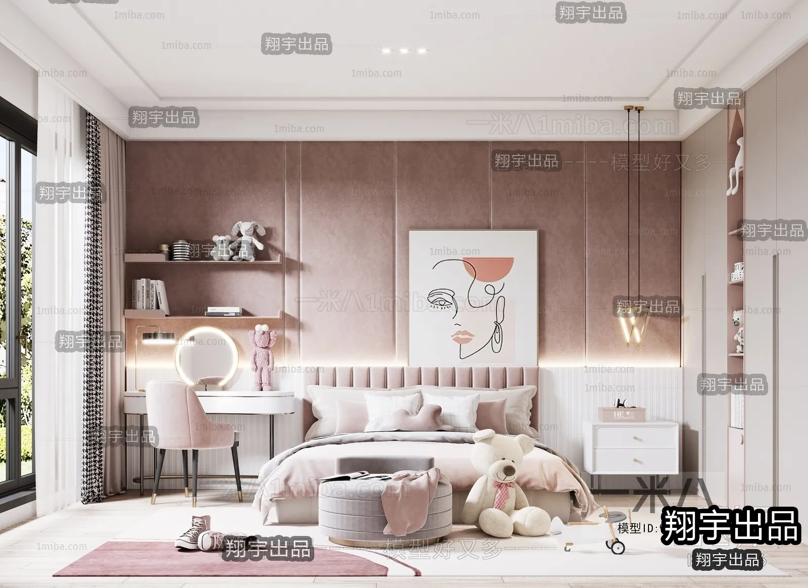 Children Room 3D Interior Scene – 3D Models – 246