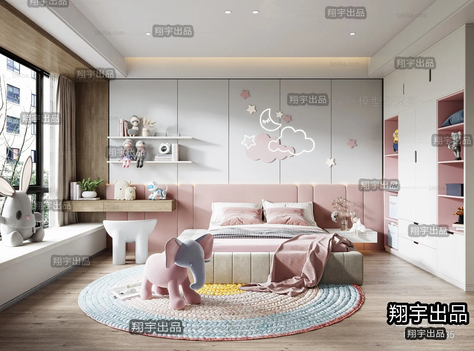 Children Room 3D Interior Scene – 3D Models – 250