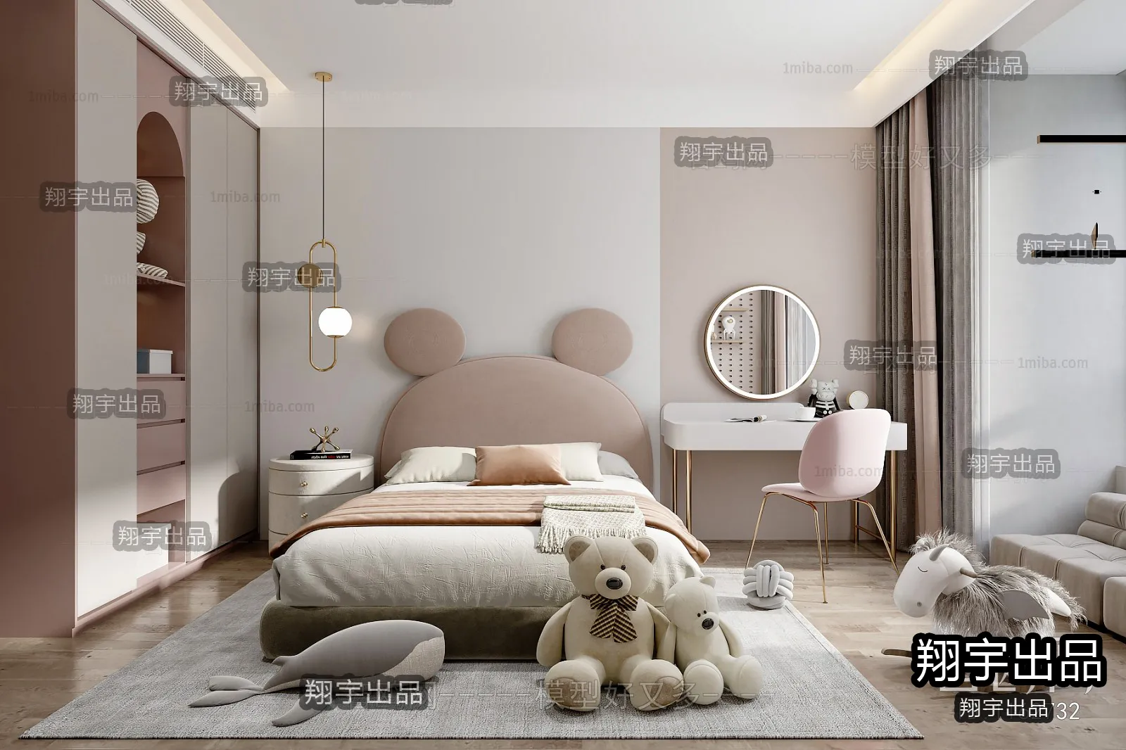 Children Room 3D Interior Scene – 3D Models – 255