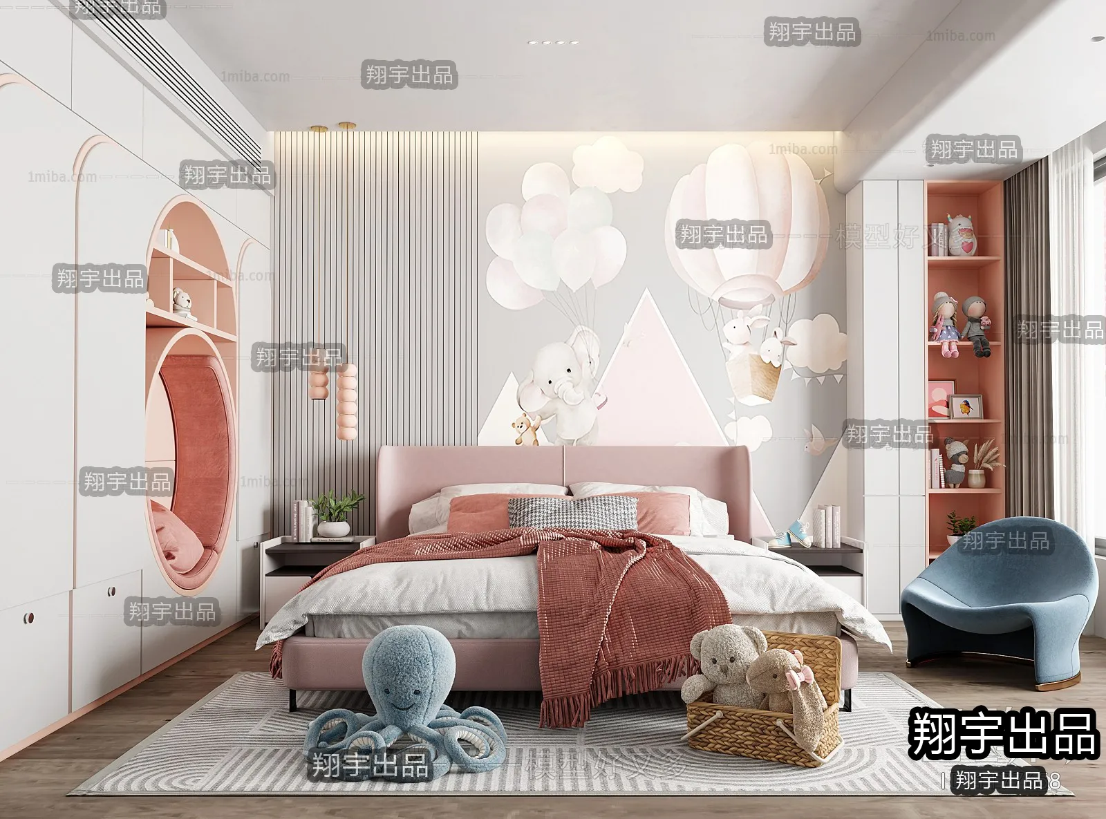 Children Room 3D Interior Scene – 3D Models – 257