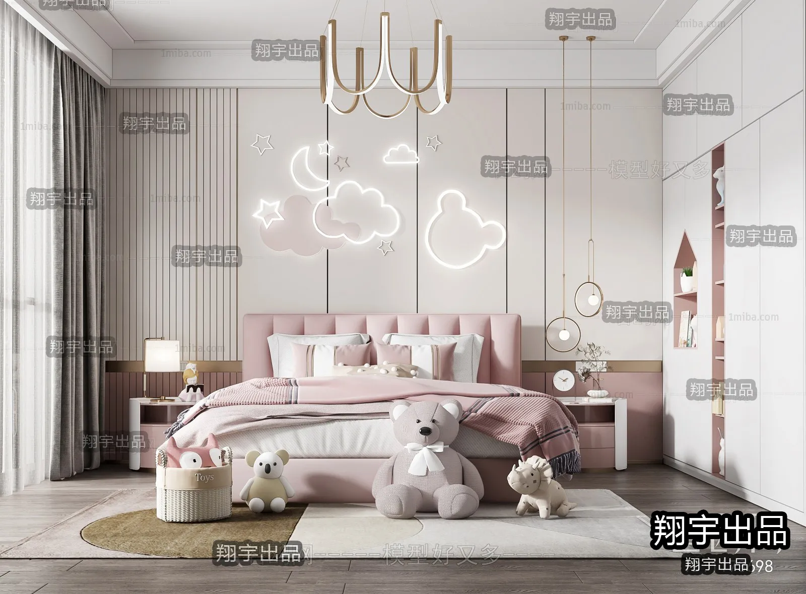 Children Room 3D Interior Scene – 3D Models – 258