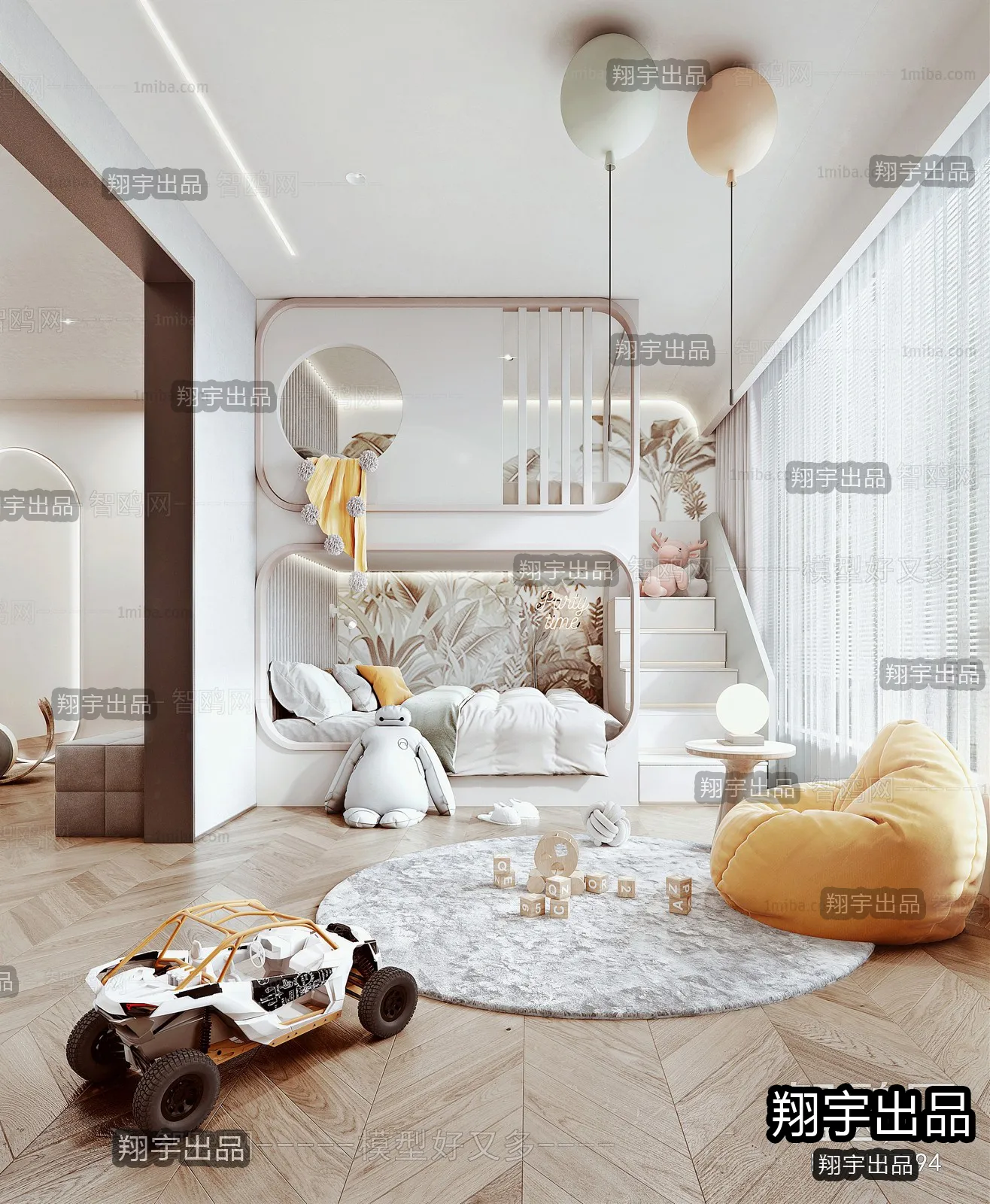 Children Room 3D Interior Scene – 3D Models – 262