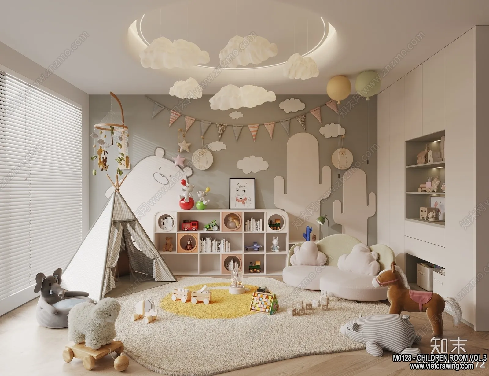 Children Room 3D Interior Scene – 3D Models – 267