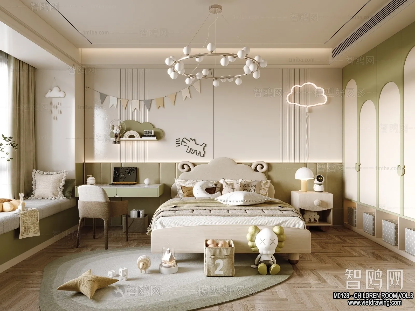 Children Room 3D Interior Scene – 3D Models – 268