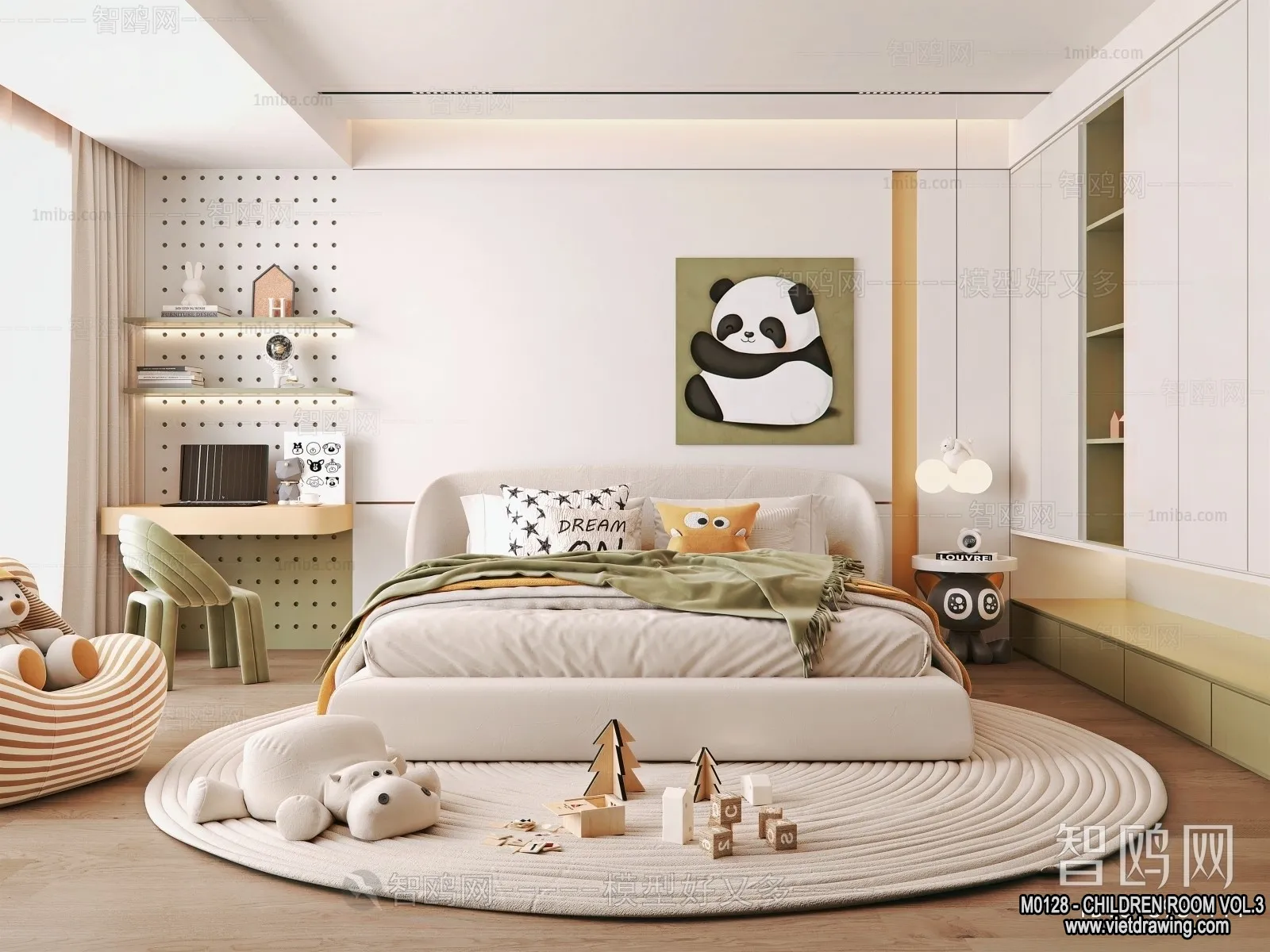 Children Room 3D Interior Scene – 3D Models – 270