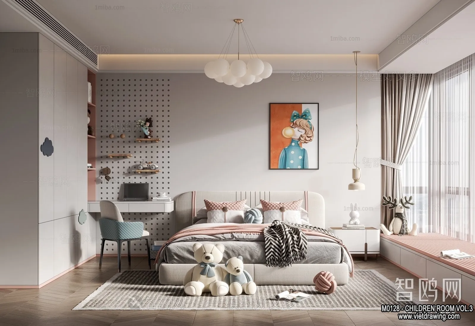 Children Room 3D Interior Scene – 3D Models – 276