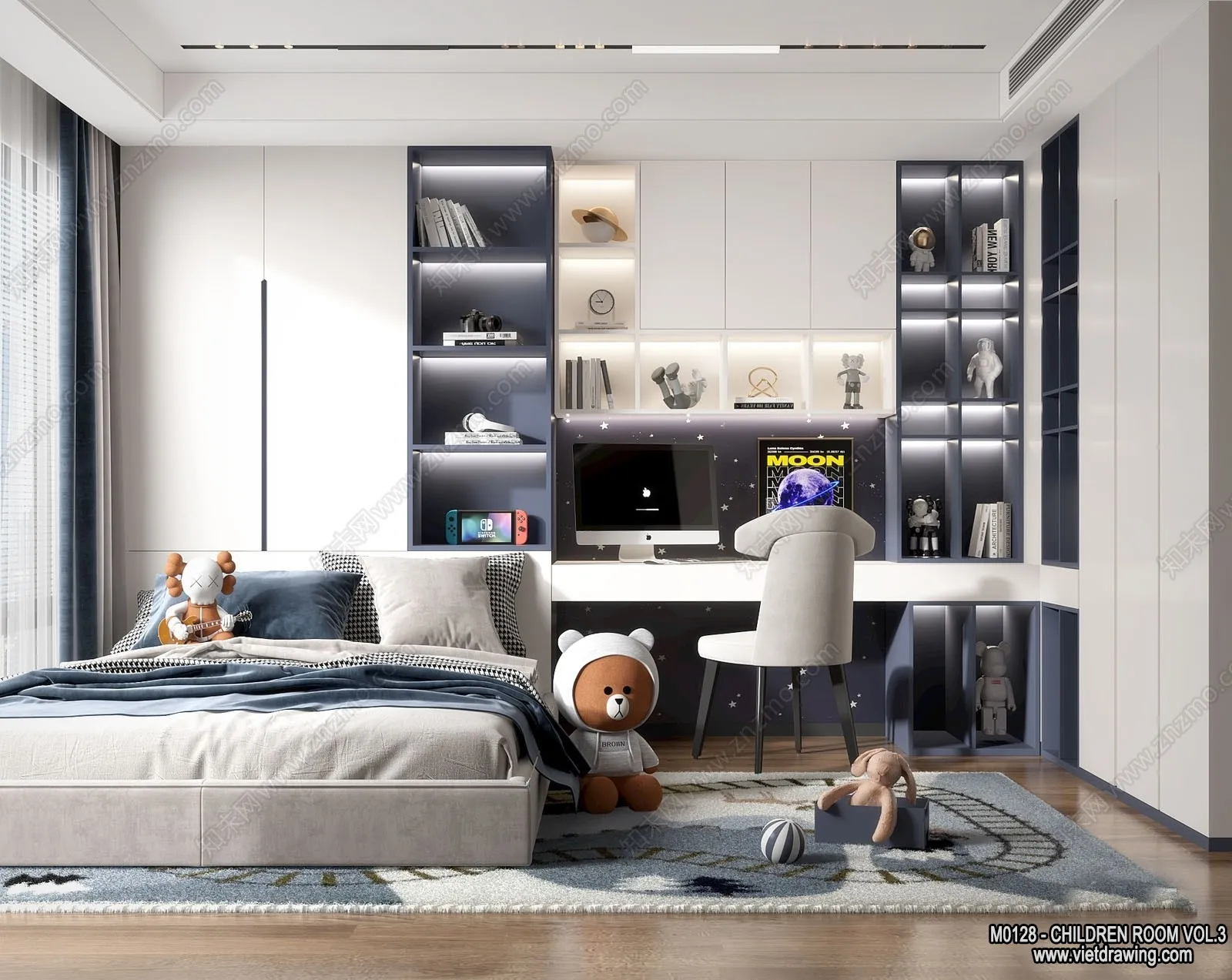 Children Room 3D Interior Scene – 3D Models – 280