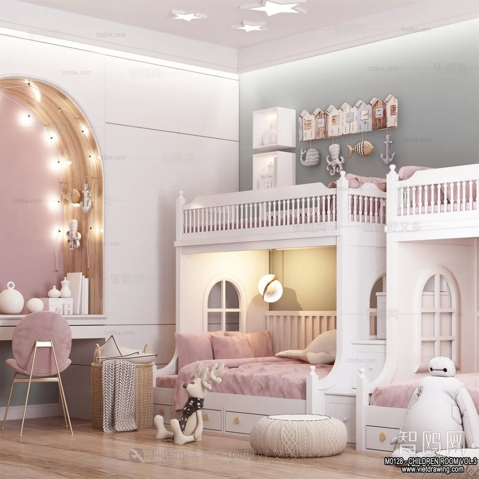 Children Room 3D Interior Scene – 3D Models – 281