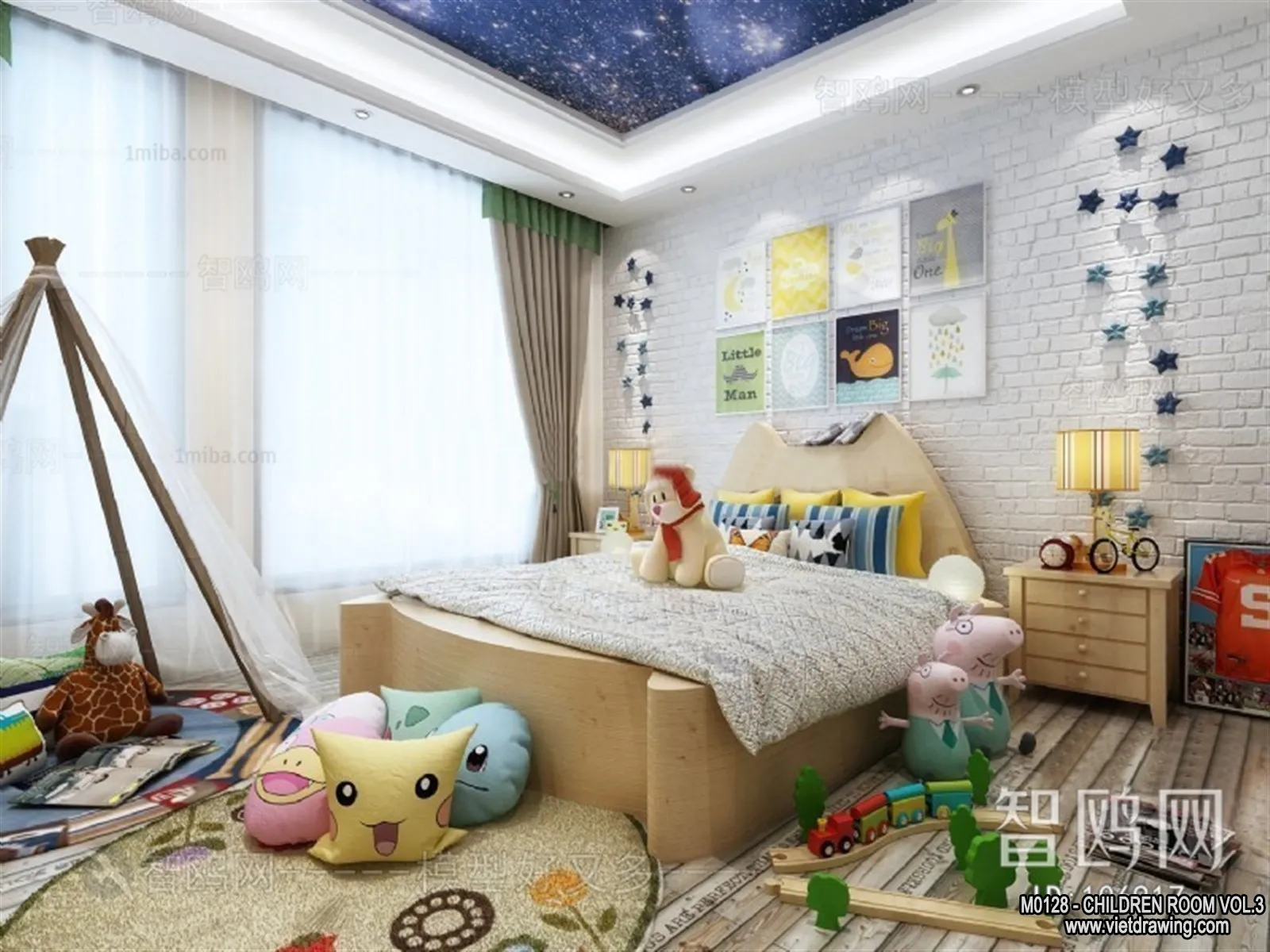 Children Room 3D Interior Scene – 3D Models – 290