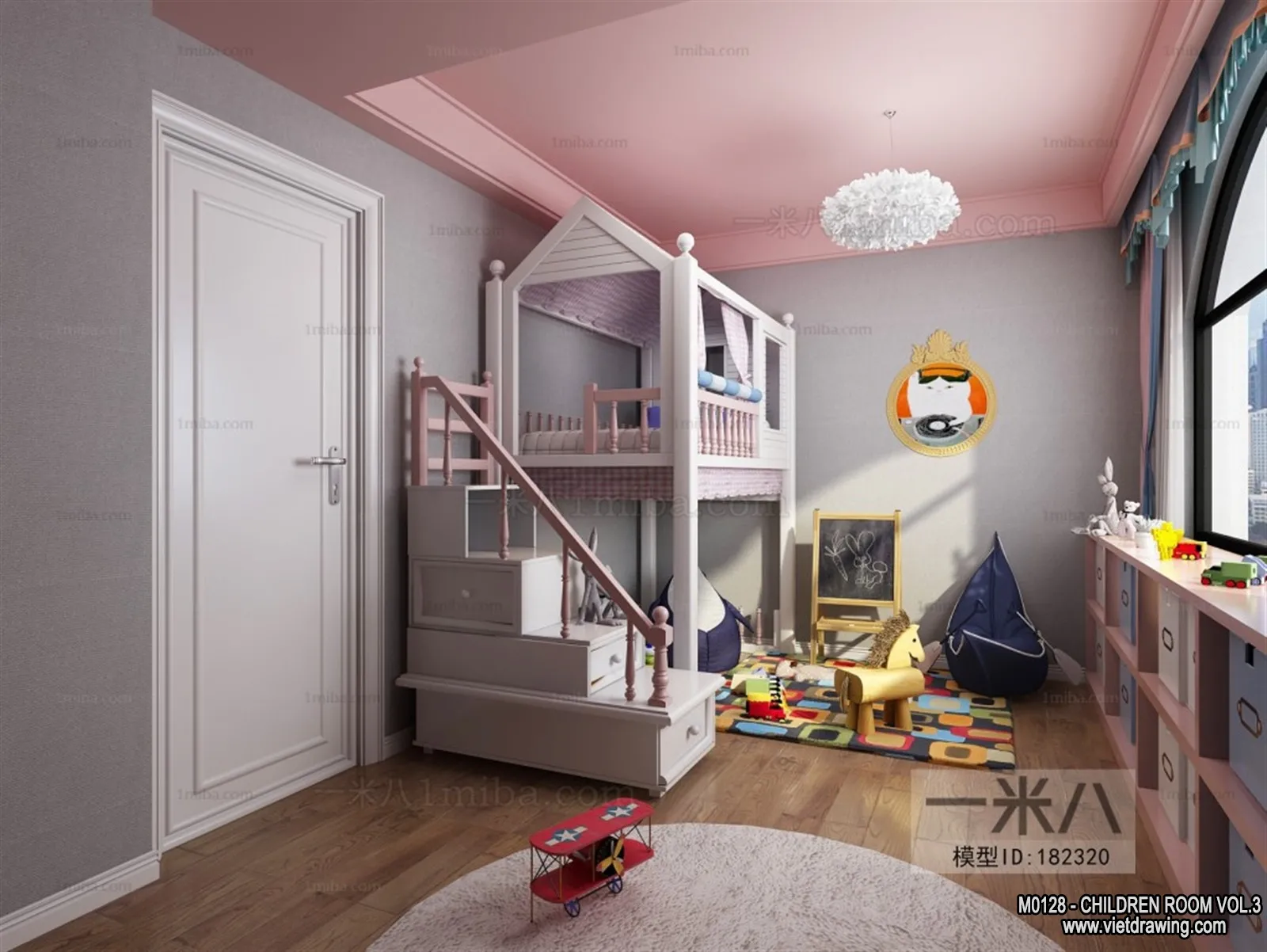 Children Room 3D Interior Scene – 3D Models – 291